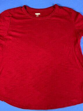 Old Navy Short Sleeve Crew Neck T-Shirt Red Size Large